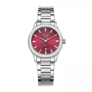 Alexandre Christie AC 8701 Silver Red Lady LDBSSRE